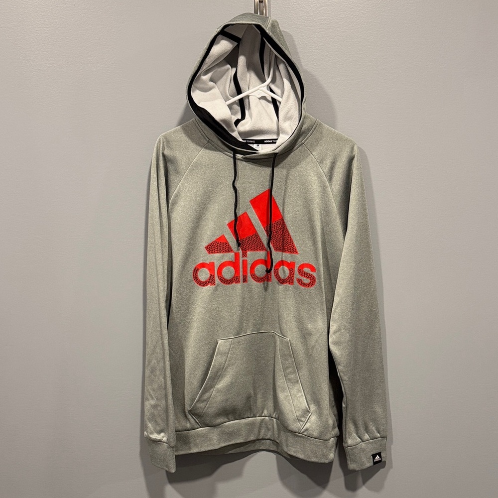 Adidas Aeroready Men’s Hooded Sweatshirt, Size Medium.